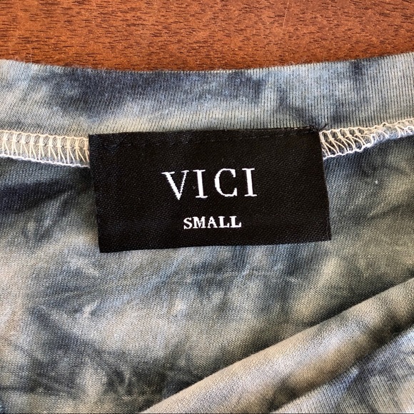 🏷SOLD VICI Stonewash Tie Dye Waist Tie Pantsuit - Picture 4 of 11